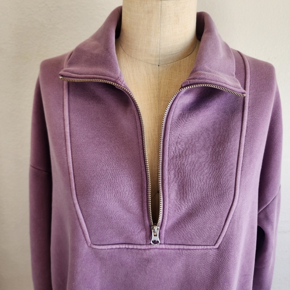 NEW | & Other‎ Stories | Half Zip Sweatshirt,  Small - Picture 4 of 12